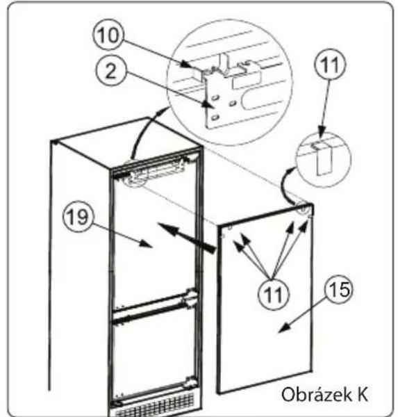 Philco PCN 17732 EBi - Pokyny k instalaci a změna směru otevírání dveří - 4