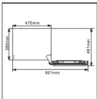 470mm 390mm 461mm 921mm