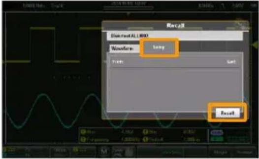 GW Instek GDS-220 - Recalling Waveform Files - 2