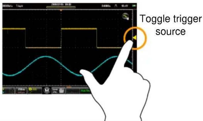 Toggle trigger source
