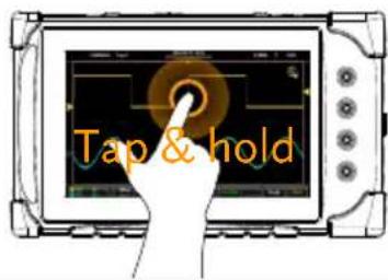 Tap & hold