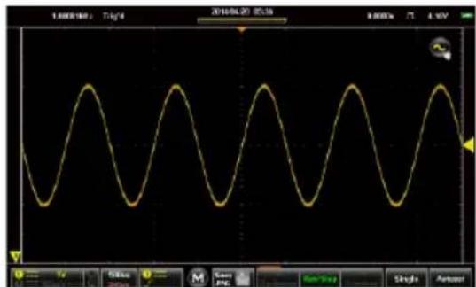 1.000MHz Signal 2016/04/20 05:30 9.000mA 7Ω 4.0V Iy Update M Scan PK Run-View Single Antenna