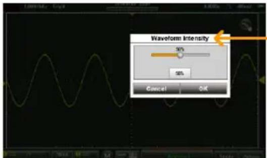 Waveform Intensity 50% 58% Cancel OK