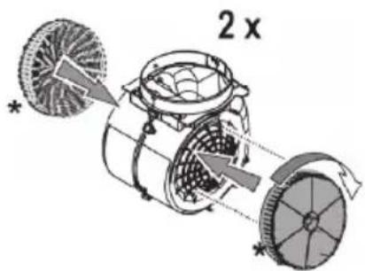 Philco PEB 7275 BIX - Filtrůs aktivním uhlím (jen u filtračního provedení) - 1