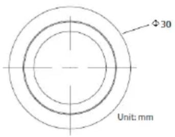 Φ30 Unit: mm