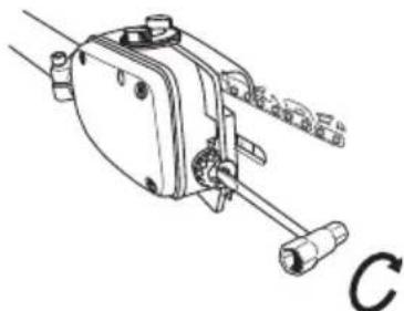 HUSQVARNA TA1100 - Nastavenie híbky rezu - 5