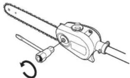 HUSQVARNA TA1100 - Napinanie łańcucha pilarki - 4