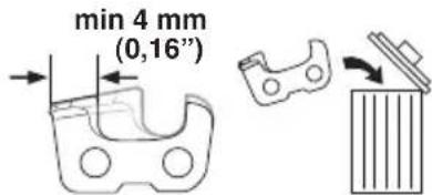 min 4 mm (0,16'')