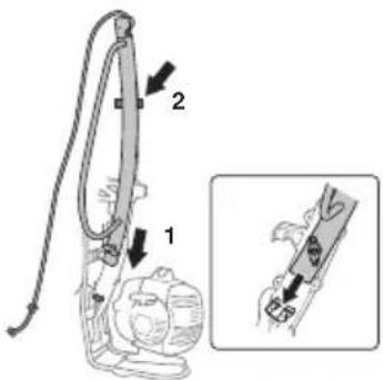 HUSQVARNA TA1100 - Nastavení pracovní výšky - 4