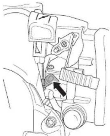 HUSQVARNA TA1100 - Kontrola a nastavenie plynového lanka - 2