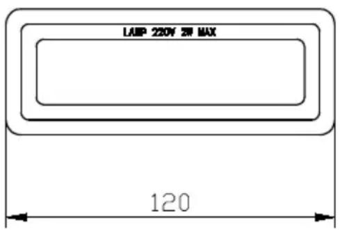 LAMP 220V 3W MAX 120