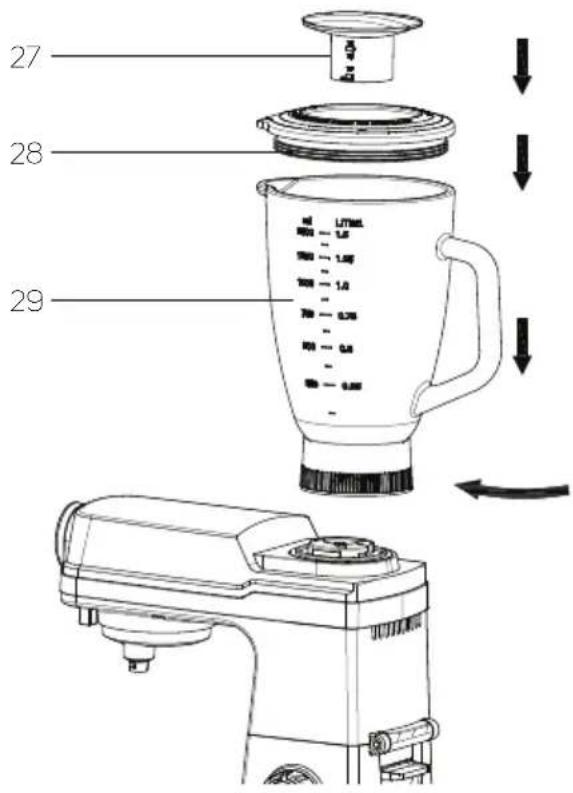 Philco PHSM 9000 - Provoz mixéru - 1