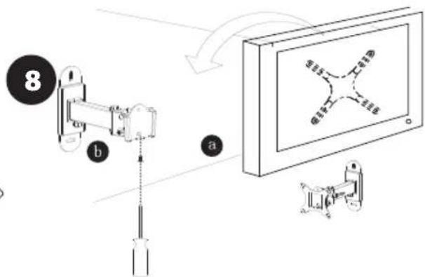 Diagram illustrating a cable installation procedure with labeled components and directional arrows