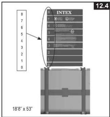8 7 6 5 4 3 2 1 0 INTEX 12.4 18'8" x 53"