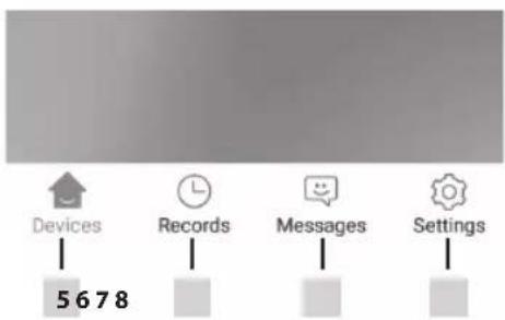 Devices Records Messages Settings 5678