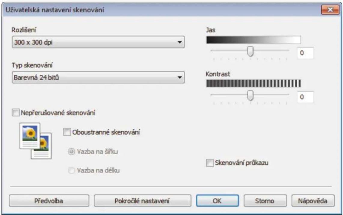 BROTHER DCP-B7500D - Uživatelská nastavení skenování (Windows) - 1