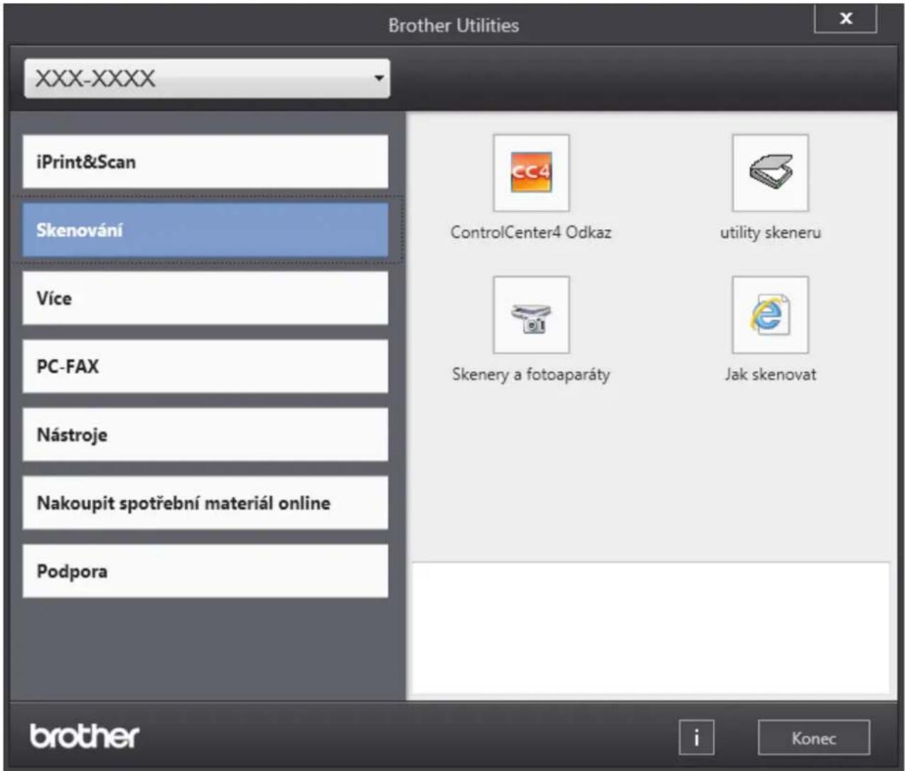 BROTHER DCP-B7500D - Přístup k pomocným programům Brother Utilities (Windows) - 1