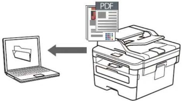 BROTHER DCP-B7500D - Uložení naskenovaných dat do složky jako soubor PDF - 1