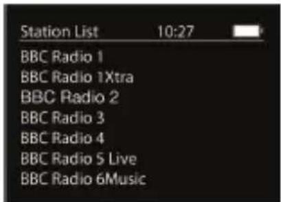 Station List 10:27 BBC Radio 1 BBC Radio 1Xtra BBC Radio 2 BBC Radio 3 BBC Radio 4 BBC Radio 5 Live BBC Radio 6Music