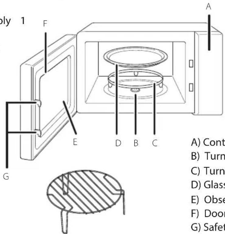 TOSHIBA MWP-MG20P(WH) - SETTING UP YOUR OVEN - 1
