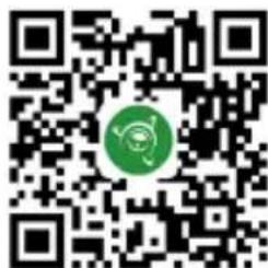 QR code with a green circular logo in the center, likely linking to a digital resource or website.