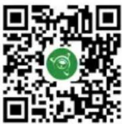 QR code with a green circular logo in the center, likely linking to a digital resource or website.