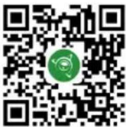 QR code with a green circular logo in the center, likely linking to a digital resource or website.