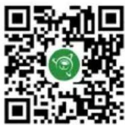 QR code with a green circular logo in the center, likely linking to a digital resource or website.