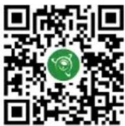 QR code with a green circular logo in the center, likely linking to a digital resource or website.
