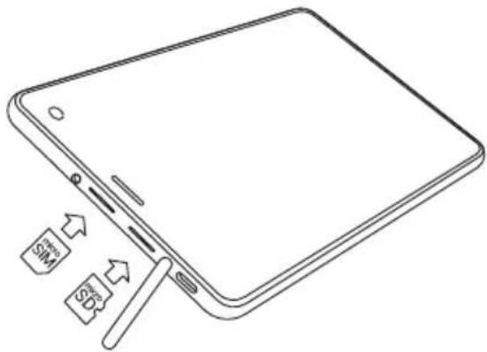 Navitel T787 4G - Установка и извлечение microSIM и microSD карт - 1