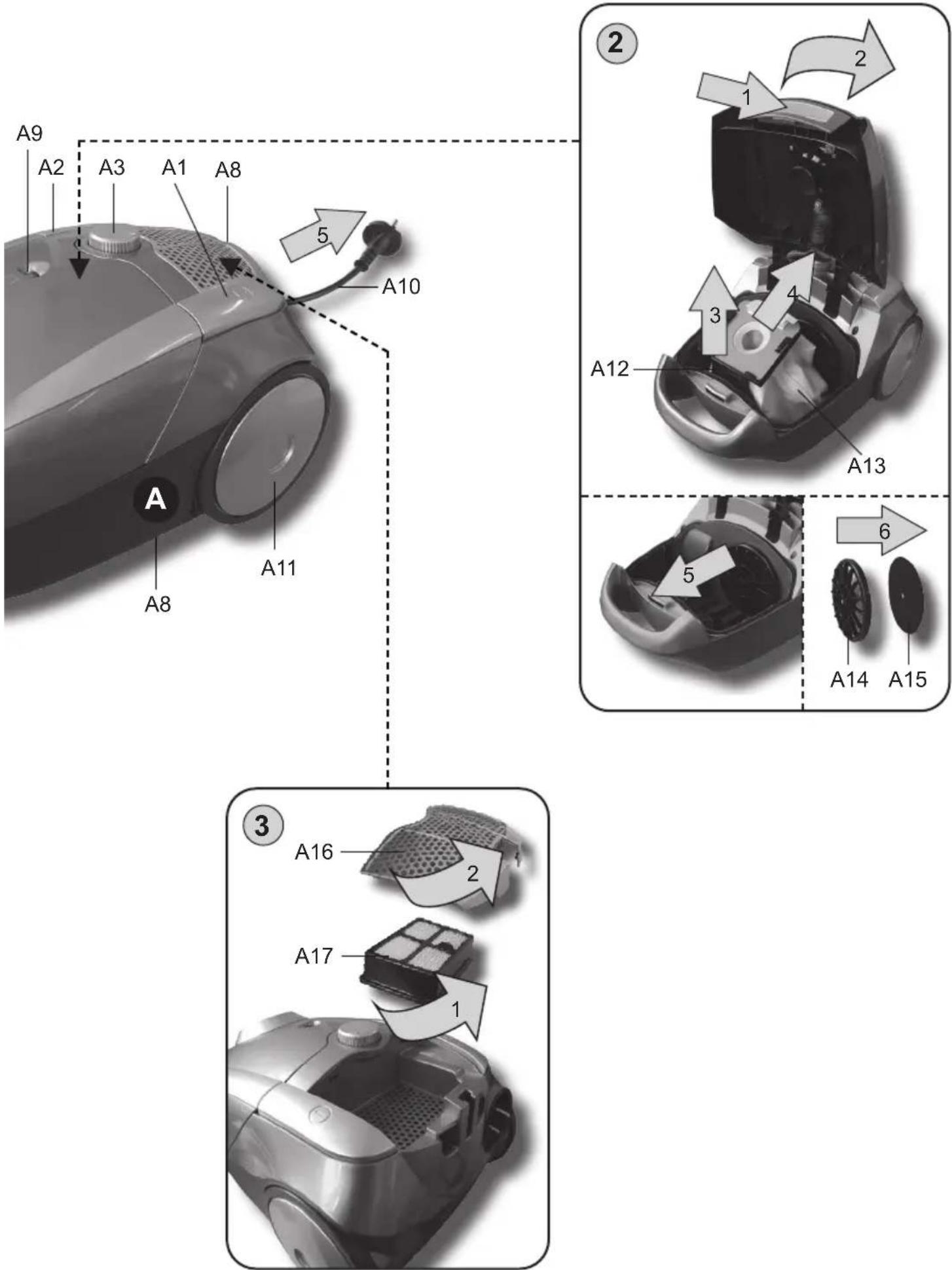 HYUNDAI VC 007 - NÁVOD K POUŽITÍ / NÁVOD NA POUŽITIE INSTRUKCJA OBSŁUGI / INSTRUCTION MANUAL HASZNÁLATÍ ÚTMUTATÓ - 3