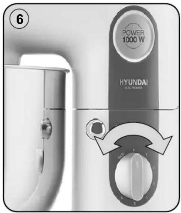 6 POWER 1000 W HYUNDAI ELECTROHMS MODE