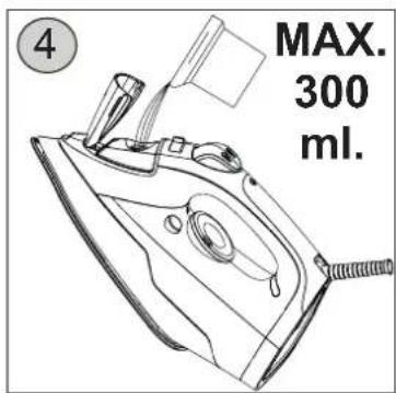 4 MAX. 300 ml.
