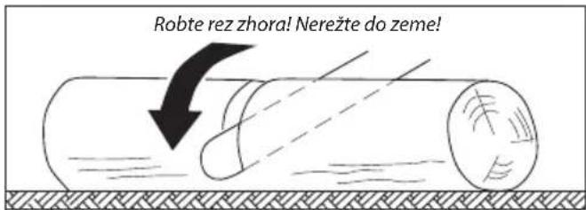 Robte rez zhora! Nerežte do zeme!