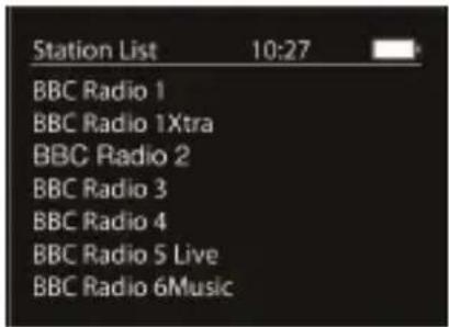 Station List 10:27 BBC Radio 1 BBC Radio 1Xtra BBC Radio 2 BBC Radio 3 BBC Radio 4 BBC Radio 5 Live BBC Radio 6Music