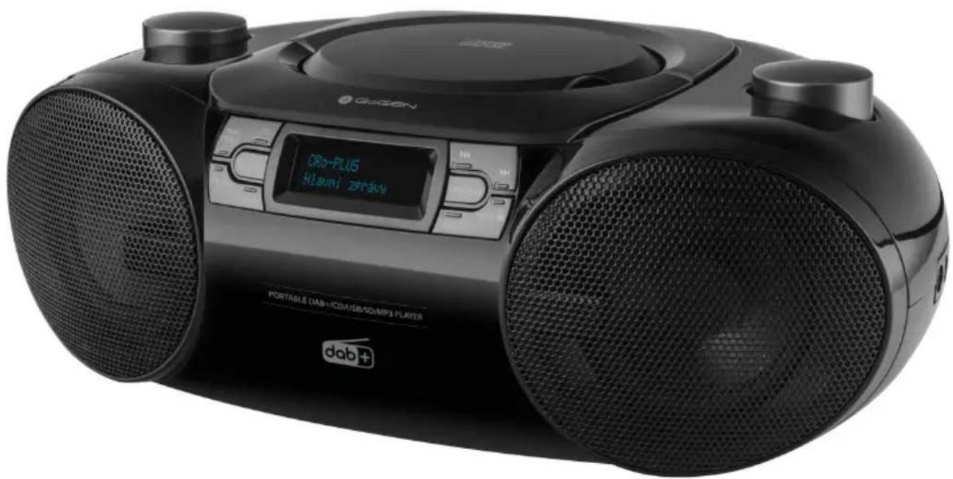 GOGEN DRO-PLUS Hiavni zerávy PORTABLE DAB+CDV/USB/SDIMP3 PLAYER dab+ dab+