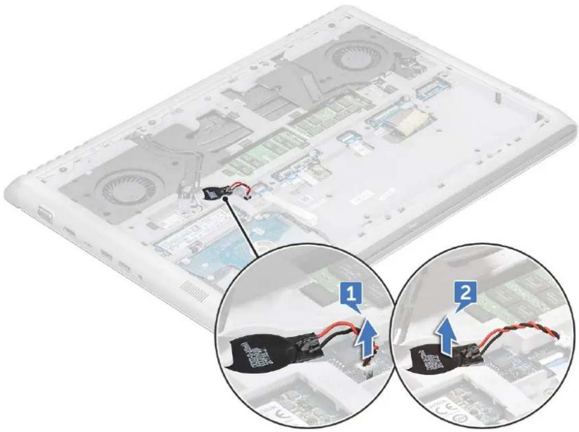 DELL Vostro 15-7570 - Demontáž knoflíkové baterie - 1