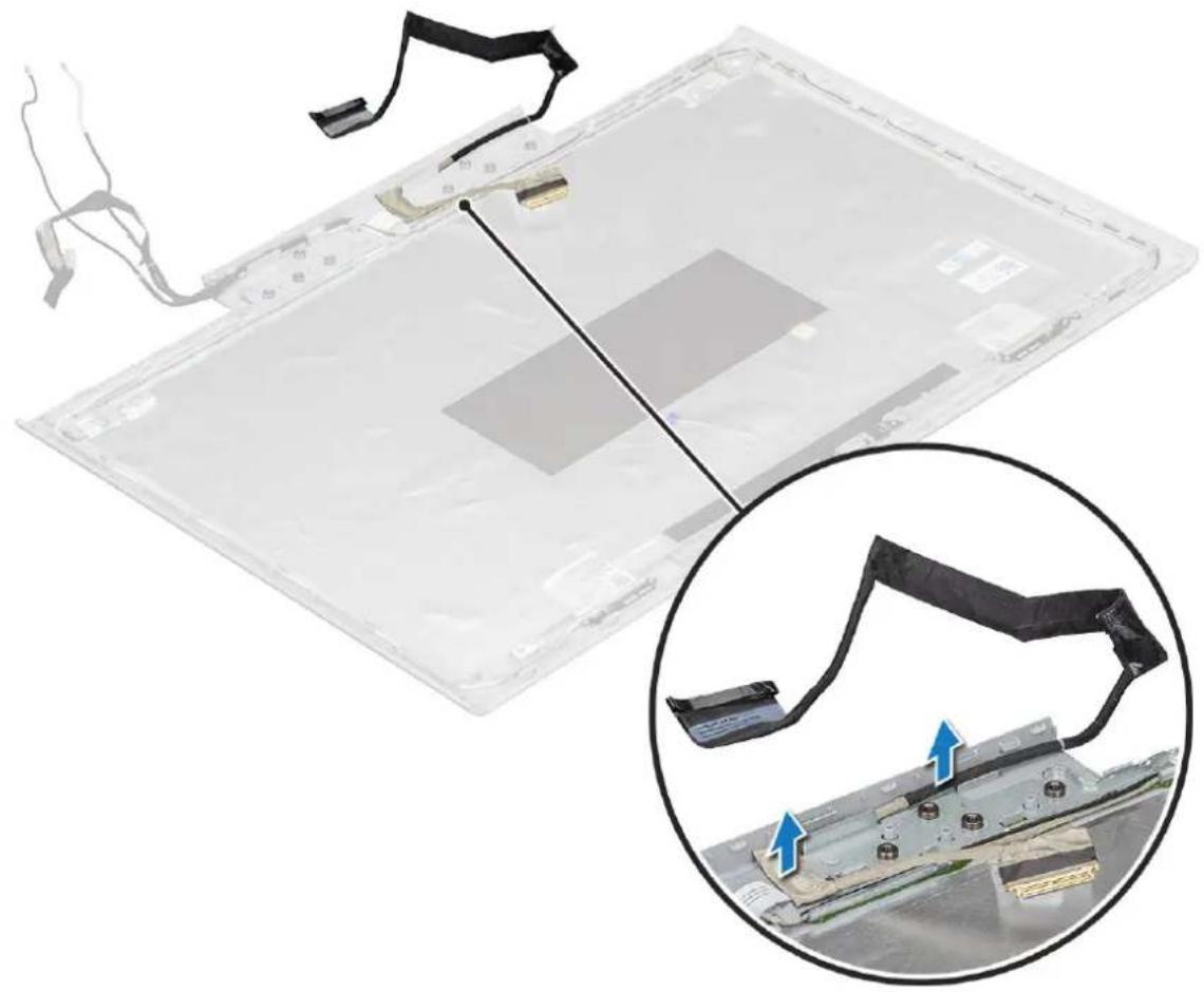 DELL Vostro 15-7570 - Vyjmutí kabelu eDP - 1