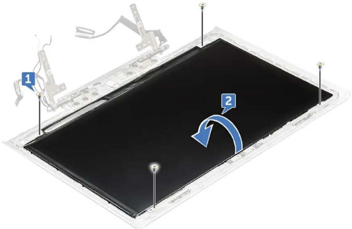 DELL Vostro 15-7570 - Demontáž panelu displeje - 1