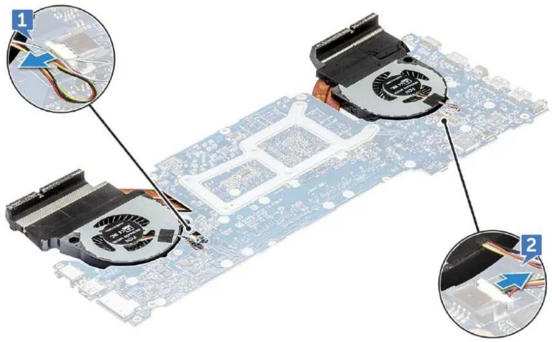 DELL Vostro 15-7570 - Demontáž sestavy chladiče - 1