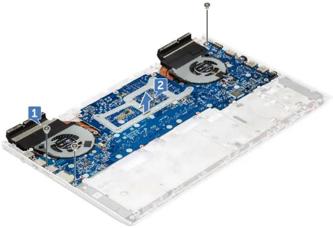 DELL Vostro 15-7570 - Demontáž základní desky - 4