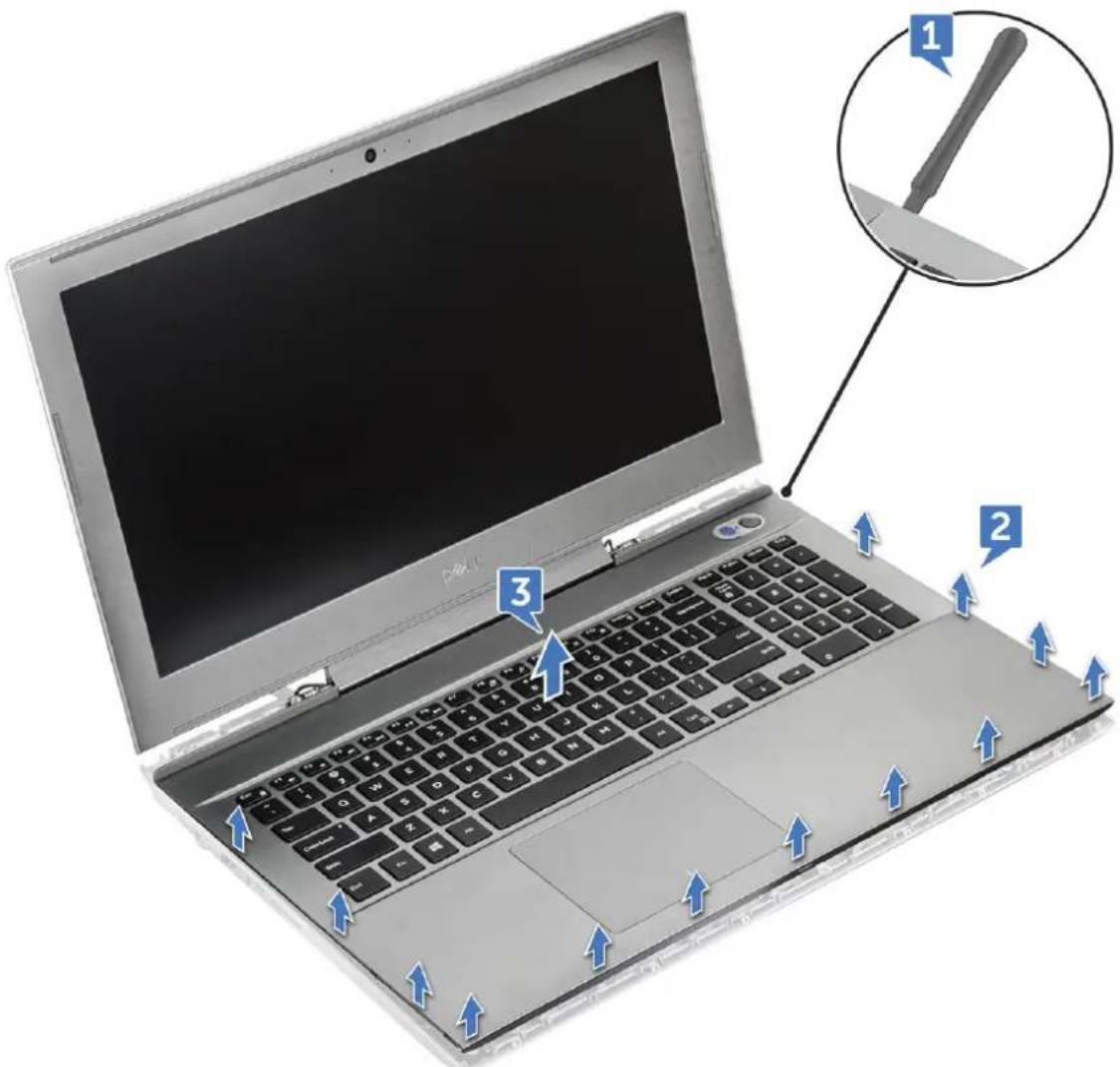 DELL Vostro 15-7570 - Demontáž zadního krytu - 7