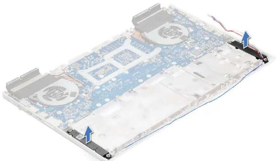 DELL Vostro 15-7570 - Demontáž reproduktoru - 2