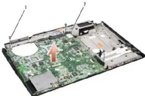 DELL Studio 1535 - Demontáž sestavy základní desky - 2