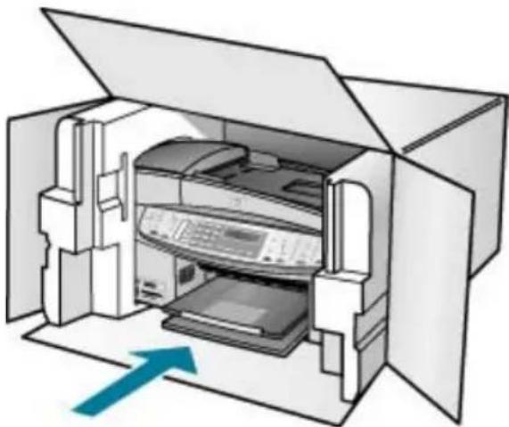 HP Officejet 6300 All-in-One - Zabalení zařízení HP All-in-One - 1
