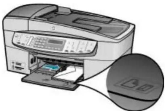HP Officejet 6300 All-in-One - Vložení obálek - 2