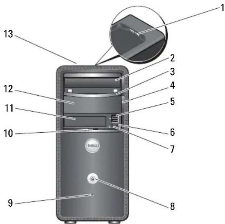 DELL Inspiron 519 - Čelní pohled - 1