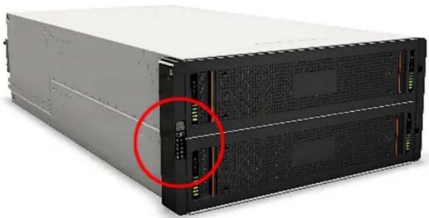 VERITAS NetBackup Flex 5340 - 5U84 Primary Storage Shelf and the 5U84 Expansion Storage Shelf control panel - 1