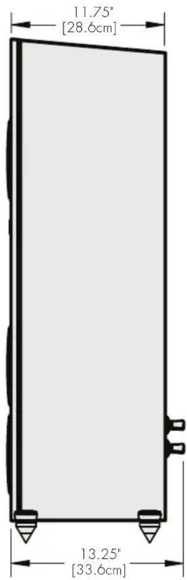 11.75" [28.6cm] 13.25" [33.6cm]