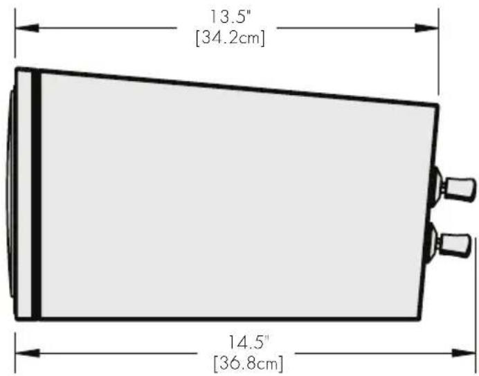 13.5" [34.2cm] 14.5" [36.8cm]